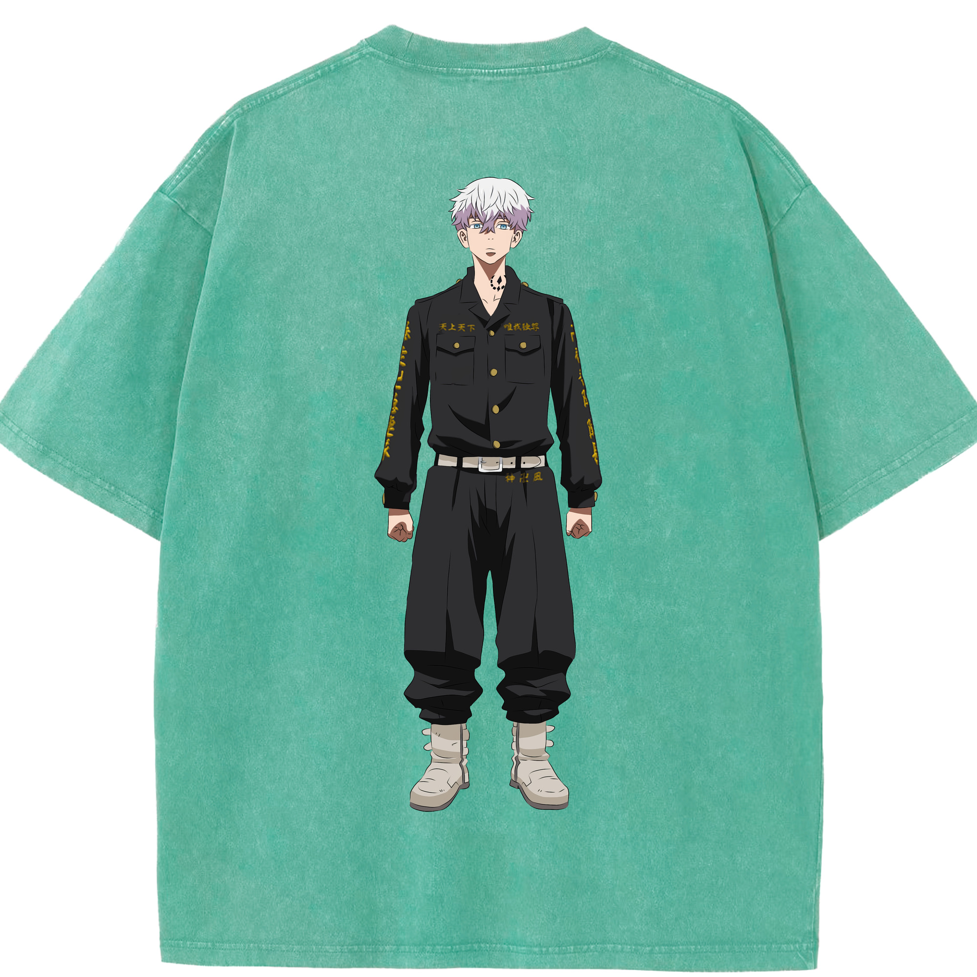 （画像用） 東京リベンジャーズ Tokyo Revengers 綿100% ヴィンテージ風 半袖Tシャツ（背面プリント）